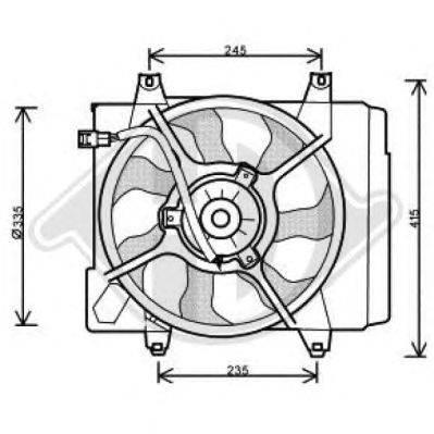 Вентилятор, охлаждение двигателя DIEDERICHS GA200769