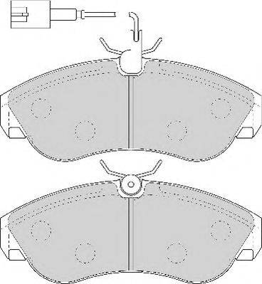Комплект тормозных колодок, дисковый тормоз ABEX 23603