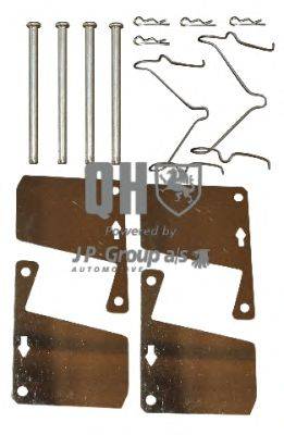 Комплектующие, колодки дискового тормоза JP GROUP BFK634