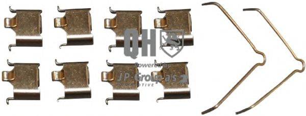 Комплектующие, колодки дискового тормоза JP GROUP BFK697