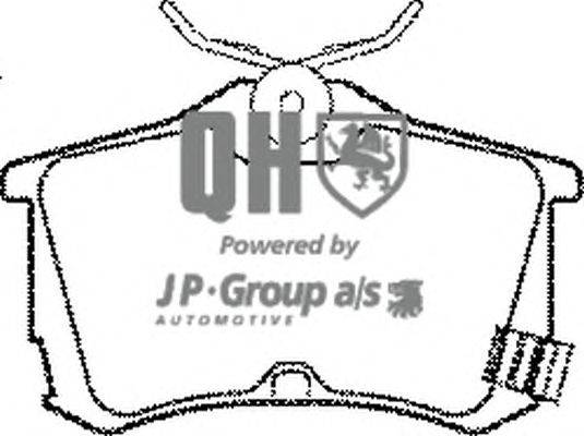 Комплект тормозных колодок, дисковый тормоз JP GROUP BP1093