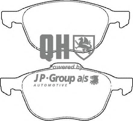 Комплект тормозных колодок, дисковый тормоз JP GROUP BP1427