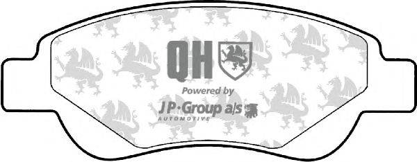 Комплект тормозных колодок, дисковый тормоз JP GROUP BP1505