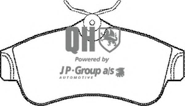 Комплект тормозных колодок, дисковый тормоз JP GROUP BP578