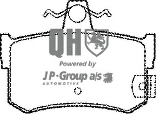 Комплект тормозных колодок, дисковый тормоз JP GROUP BP745