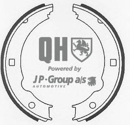 Комплект тормозных колодок, стояночная тормозная система JP GROUP BS1127