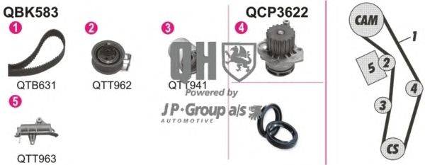 Водяной насос + комплект зубчатого ремня JP GROUP QBPK5832