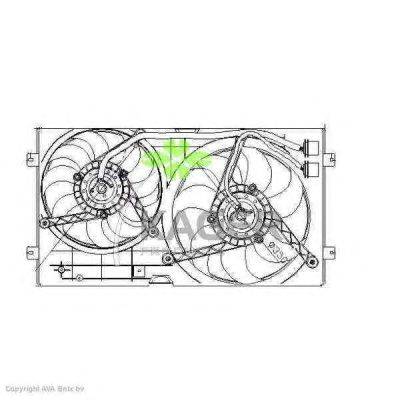 Вентилятор, охлаждение двигателя KAGER 32-2414