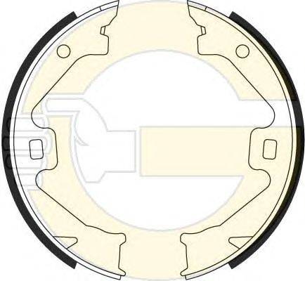 Комплект тормозных колодок, стояночная тормозная система GIRLING 5184699