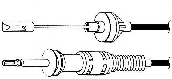 Трос, управление сцеплением KAWE VW01158