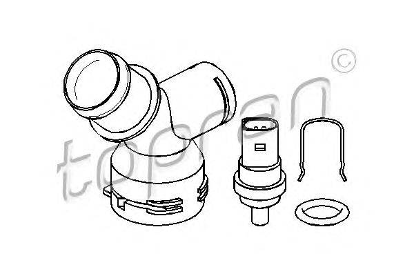 Фланец охлаждающей жидкости TOPRAN 111237