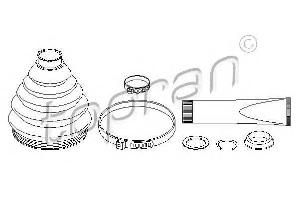 Комплект пылника, приводной вал TOPRAN 110 970