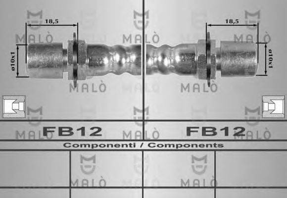 Тормозной шланг MALÒ 8214