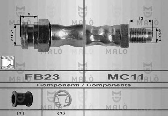 Тормозной шланг MALÒ 8407