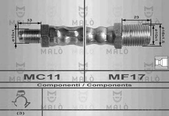 Тормозной шланг MALÒ 8621