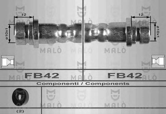 Тормозной шланг MALÒ 8646