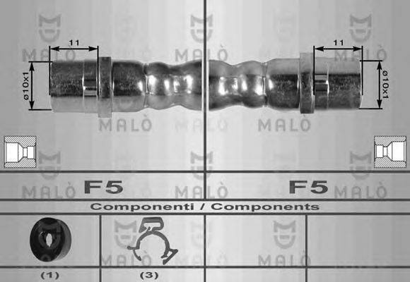 Тормозной шланг MALÒ 8971