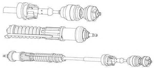 Трос, управление сцеплением CEF PU01156