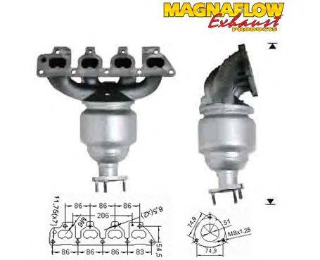 Катализатор MAGNAFLOW 75808