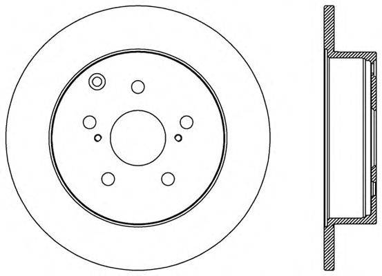 Тормозной диск OPEN PARTS BDA2584.10