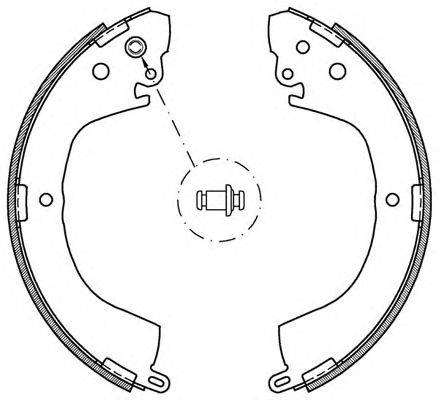 Комплект тормозных колодок OPEN PARTS BSA2057.00