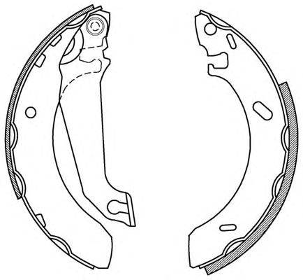 Комплект тормозных колодок OPEN PARTS BSA2133.00