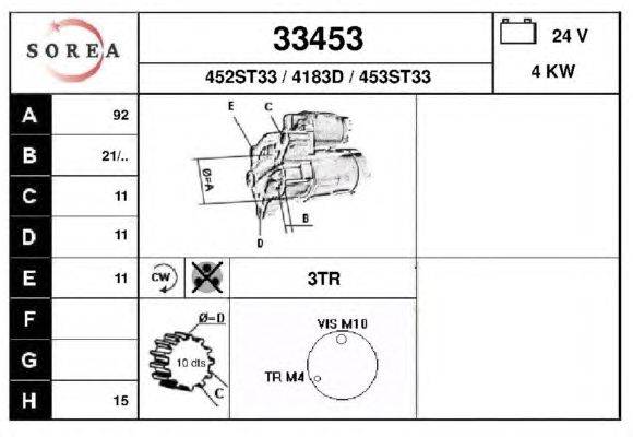 Стартер EAI 33453