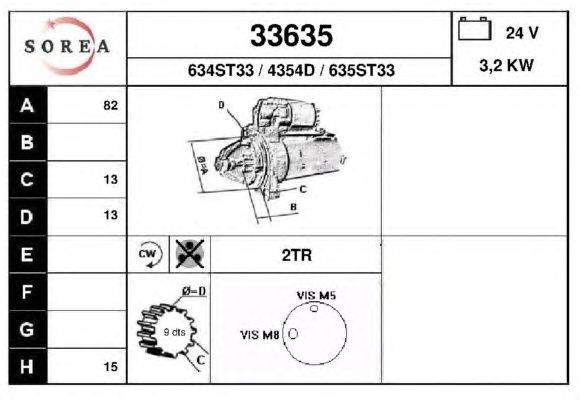 Стартер EAI 33635