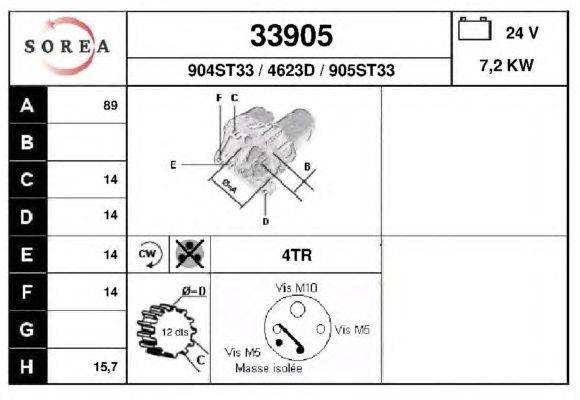 Стартер EAI 33905