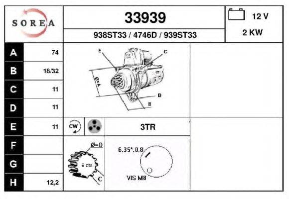 Стартер EAI 33939