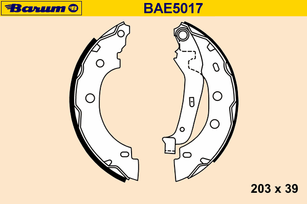 Комплект тормозных колодок BARUM BAE5017