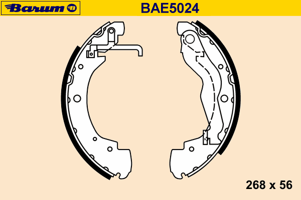 Комплект тормозных колодок BARUM BAE5024