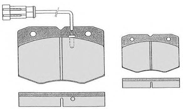 Комплект тормозных колодок, дисковый тормоз HAVAM 7272