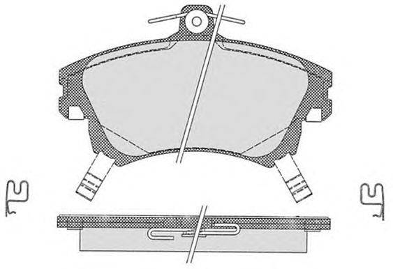 Комплект тормозных колодок, дисковый тормоз HAVAM 7714