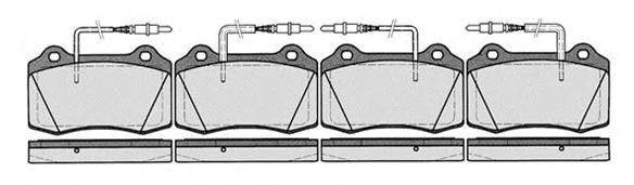 Комплект тормозных колодок, дисковый тормоз RAICAM 23755