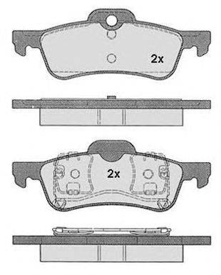 Комплект тормозных колодок, дисковый тормоз RAICAM 23716