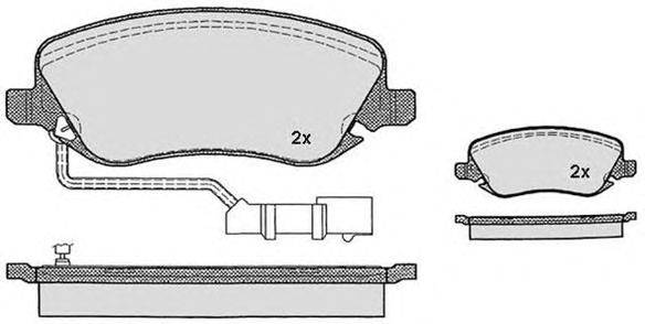Комплект тормозных колодок, дисковый тормоз RAICAM 23761