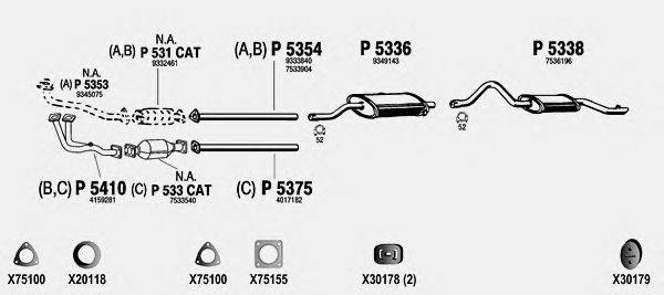 Система выпуска ОГ FENNO SA017