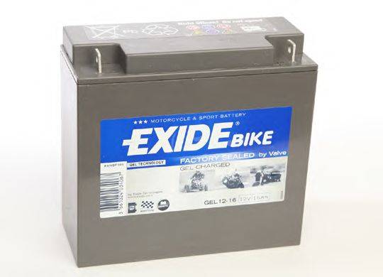 Стартерная аккумуляторная батарея EXIDE GEL12-16