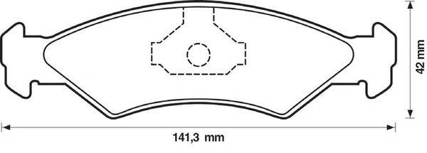 Комплект тормозных колодок, дисковый тормоз STOP 571312S