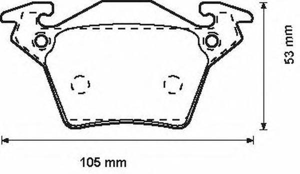 Комплект тормозных колодок, дисковый тормоз STOP 23020