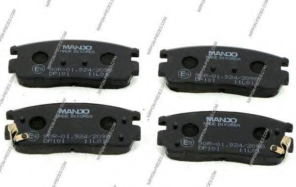 Комплект тормозных колодок, дисковый тормоз NPS LP1988