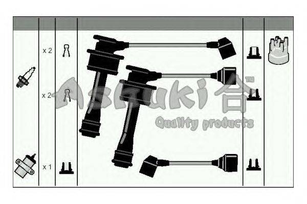 Комплект проводов зажигания ASHUKI 1614-6602