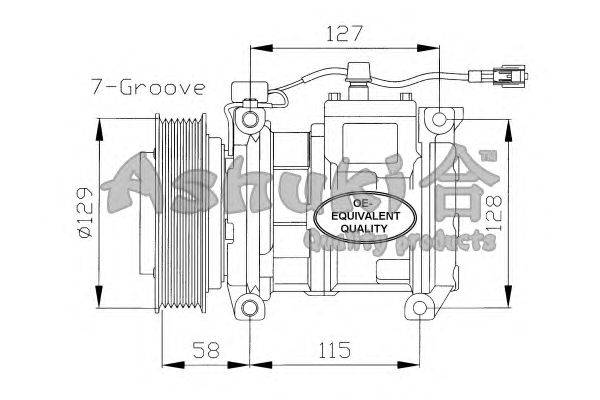 Компрессор, кондиционер ASHUKI 2100K034