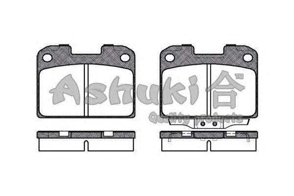 Комплект тормозных колодок, дисковый тормоз ASHUKI C009-15J