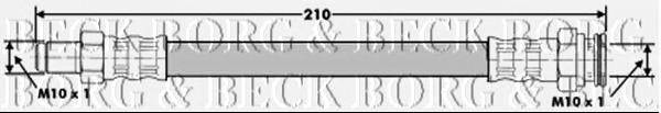 Тормозной шланг BORG & BECK BBH6131