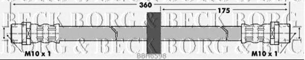 Тормозной шланг BORG & BECK BBH6598