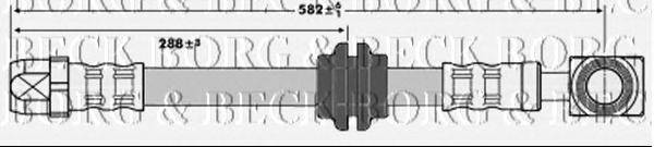 Тормозной шланг BORG & BECK BBH6724