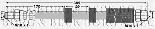 Тормозной шланг BORG & BECK BBH6871