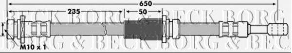 Тормозной шланг BORG & BECK BBH7182